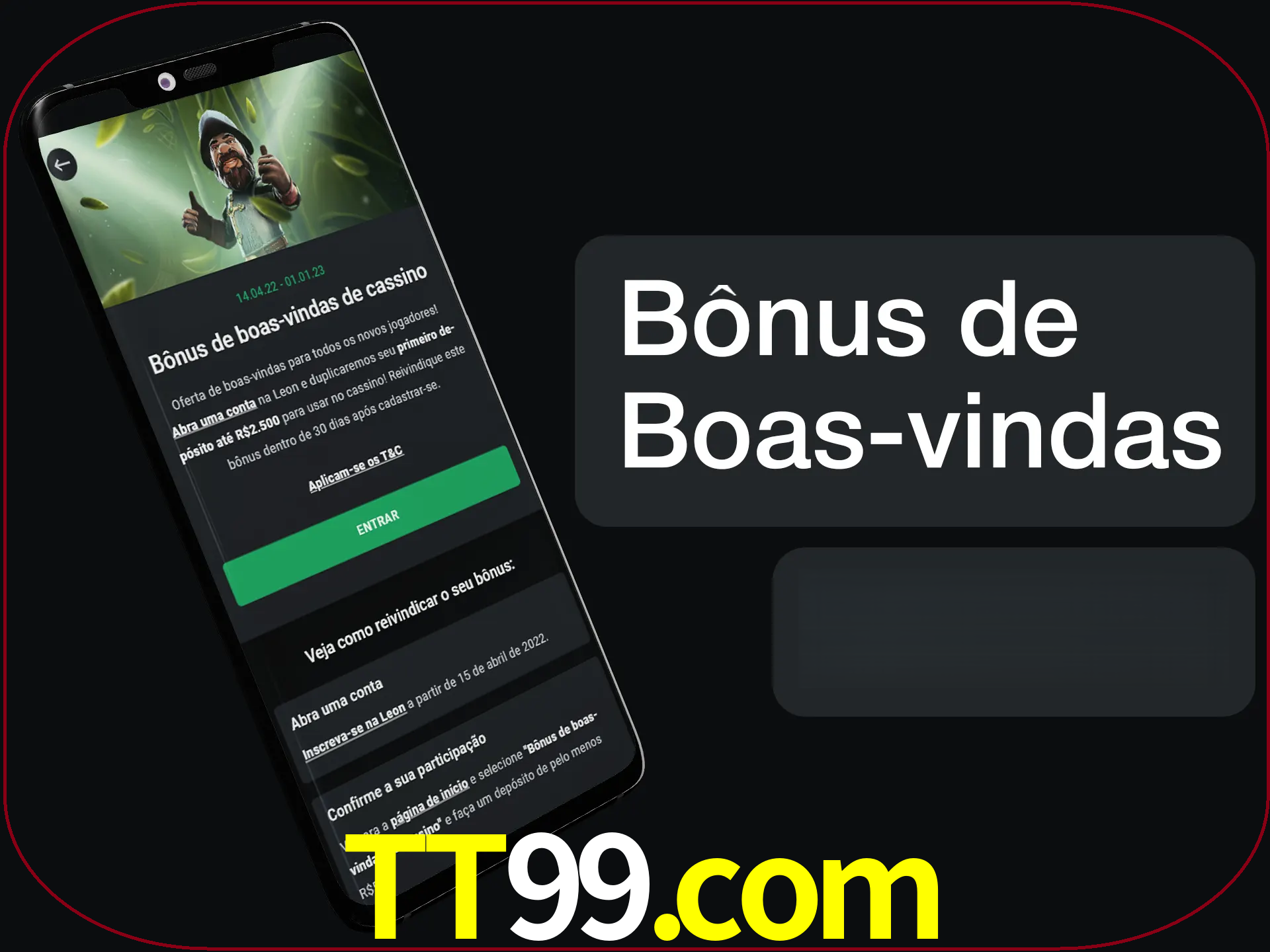 Não se esqueça de usar o bônus de boas-vindas.