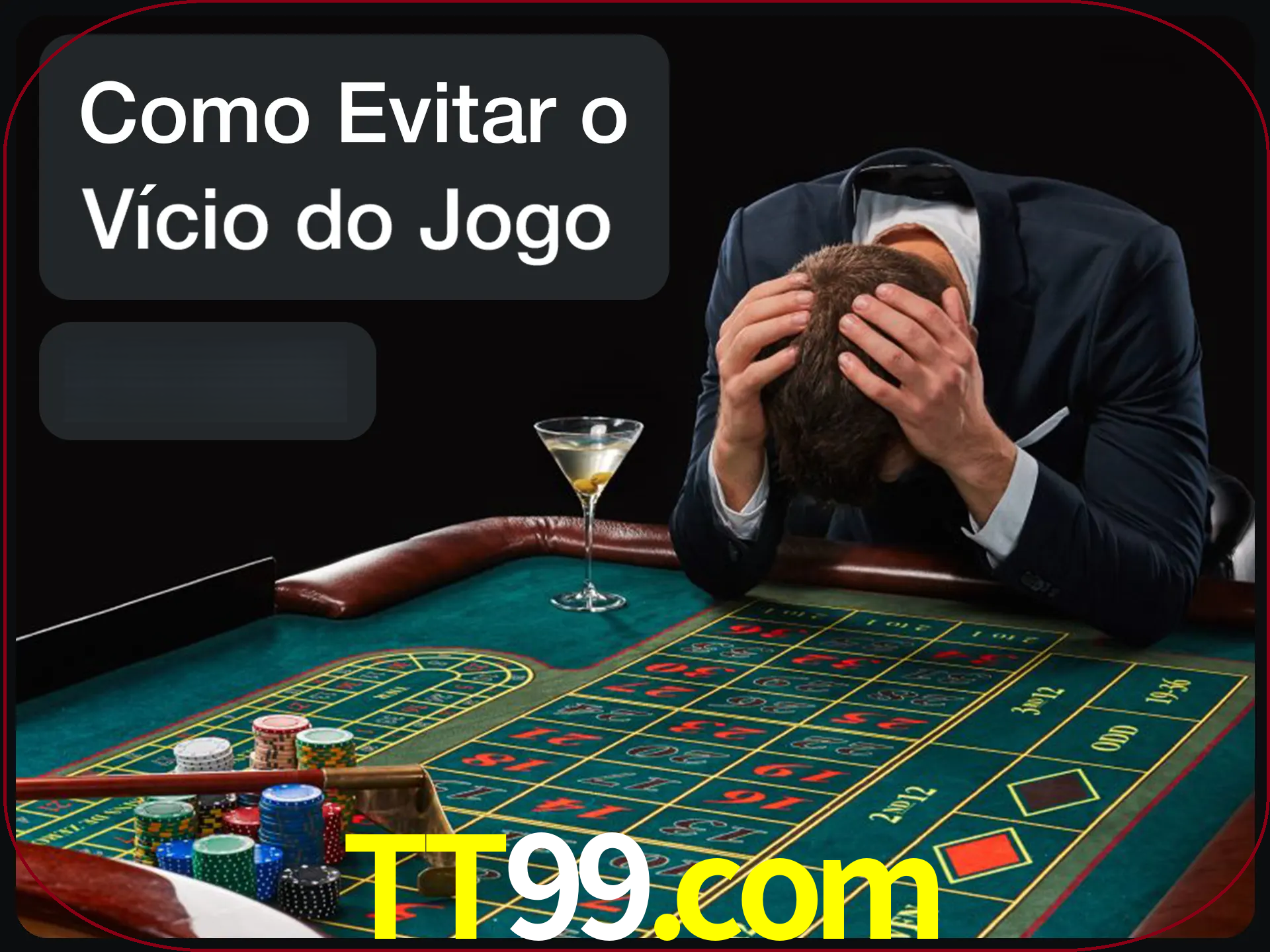 Você é responsável por cada uma de suas apostas.